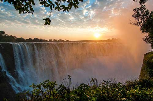 View of the Victoria Falls